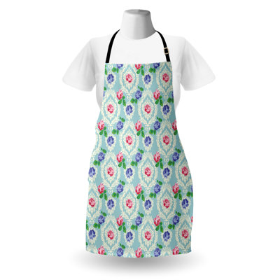 East Urban Home Victorian Apron Unisex, Baroque Colored Roses, Adult Size, Multicolor
