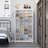White 40 Cubby Shoe Storage Cabinet 13"D x 39.5" W x 72.5" H