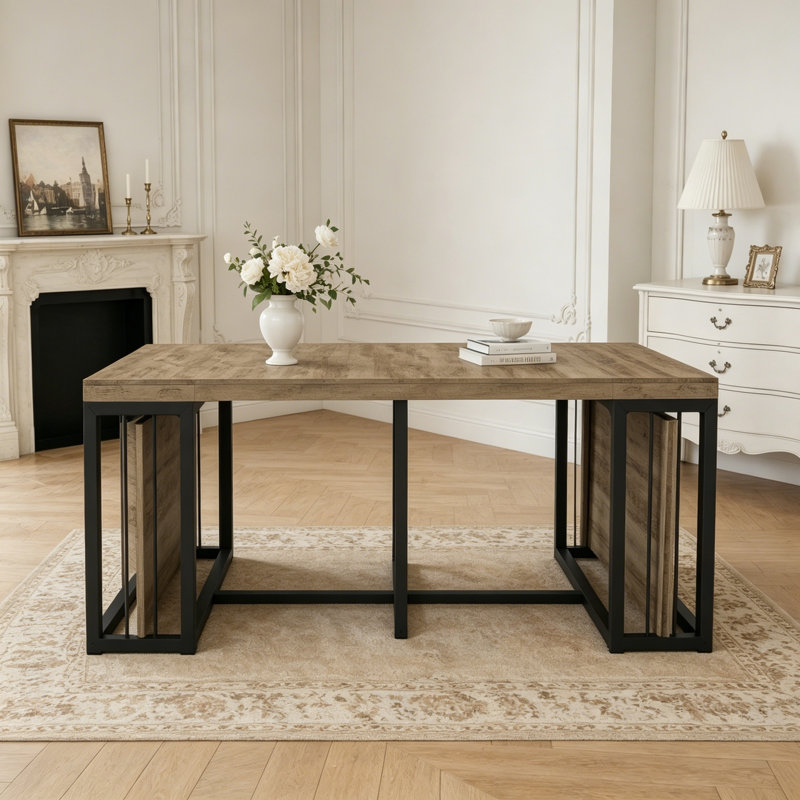 Table de salle à manger extensible Modern, Ancient Oak