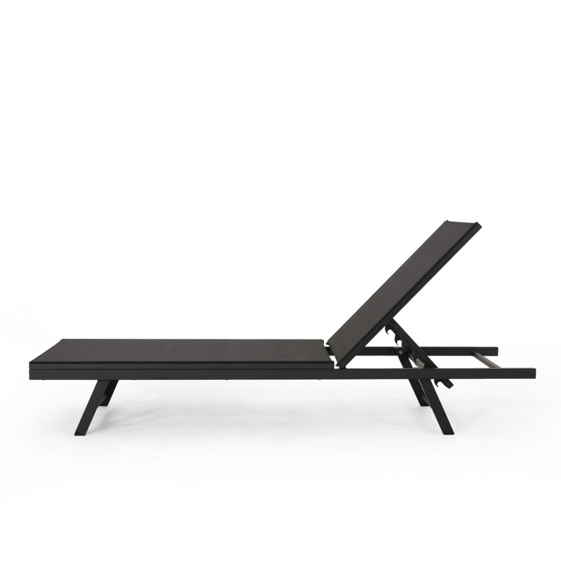 CHAISE LUNGE, Noir