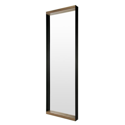 Rectangle Leaning Mirror with Shelves