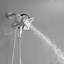 Robinet de douche mural à une poignée et à 9 jets avec pomme de douche à main et jet mural 1,8 gal / min en chrome poli (valve incluse)