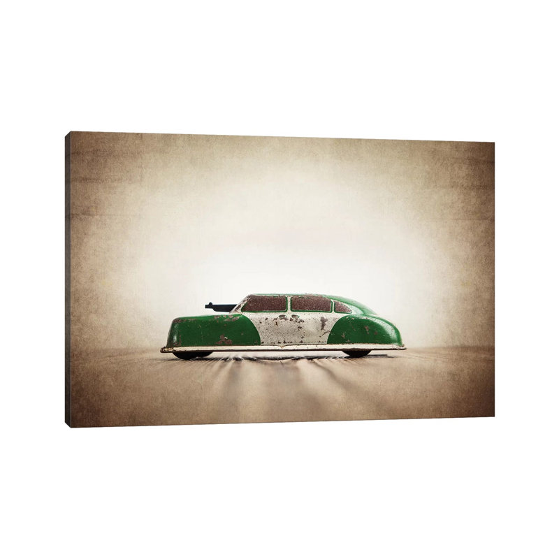 Argo Green And White - Print on Canvas, Wrapped Canvas, 20.32 cm H x 30.48 cm W