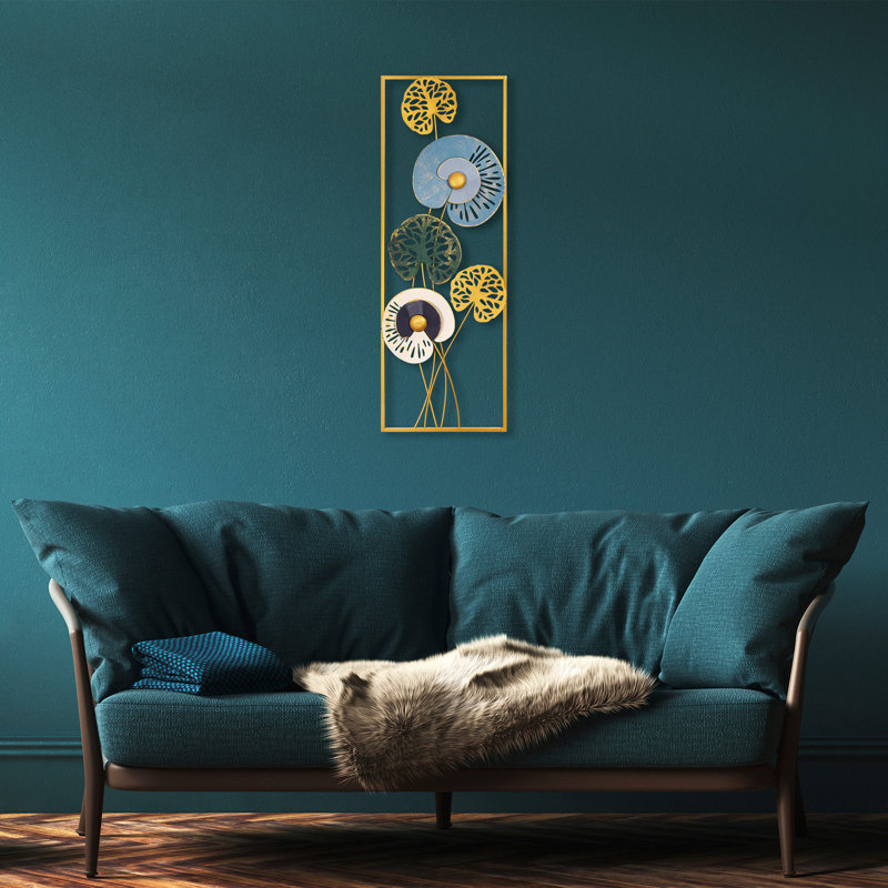 Élégant accessoire mural en métal noir élégant, 27,6 po x 5,9 po | 100% métal, épaisseur: 0,06 pouce | Conception murale facile, parfaite pour la décoration intérieure et les intérieurs modernes, pièce décorative élégante et durable