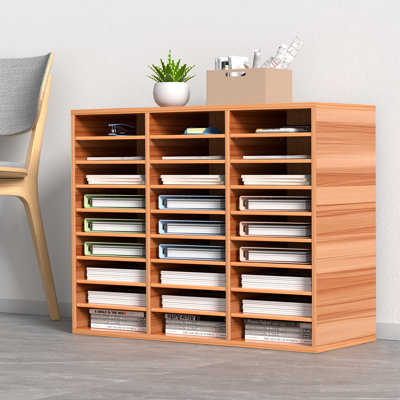 Organisateur de livres 27 compartiments, tablettes réglables