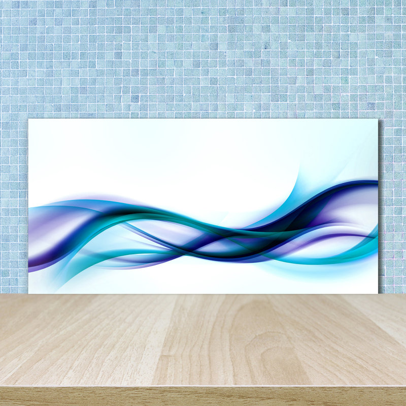 Bertraud 50cm W x 100cm L Glass Peel and Stick Panel