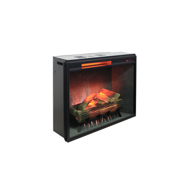 Electric Smart Fireplace with Heat, 23.4" H x 29.5" W x 8.2" D