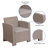 Alderman Faux Rattan Chair with All-Weather Cushion-1384750199