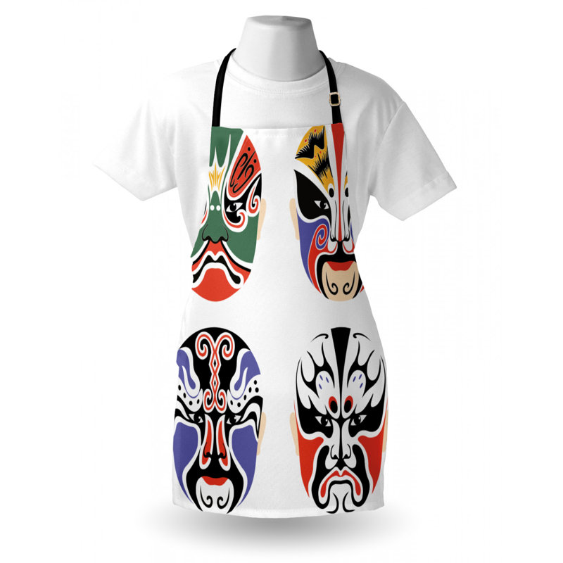 Tablier de masque kabuki