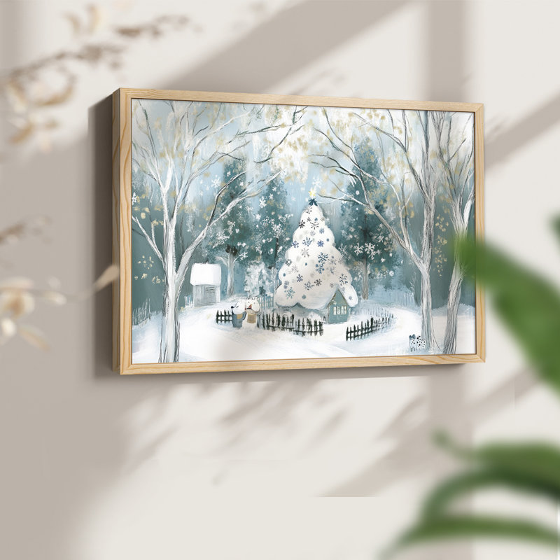 Art de Noël - DLV III - reproduction encadrée, H 8 po x l 10 po, Naturel