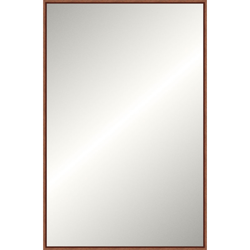Solid Wood Framed Wall Mirror, 89.25" x 49.25", Espresso, Rectangle