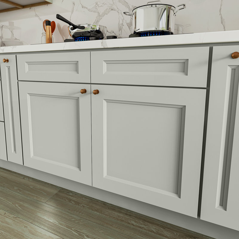 Armoire de cuisine à évier Sinber, 42", Double shaker Laguna Grey