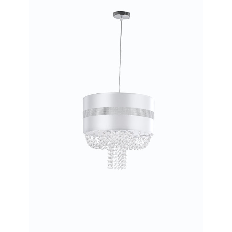Nadia 1 - Light White Drum Pendant