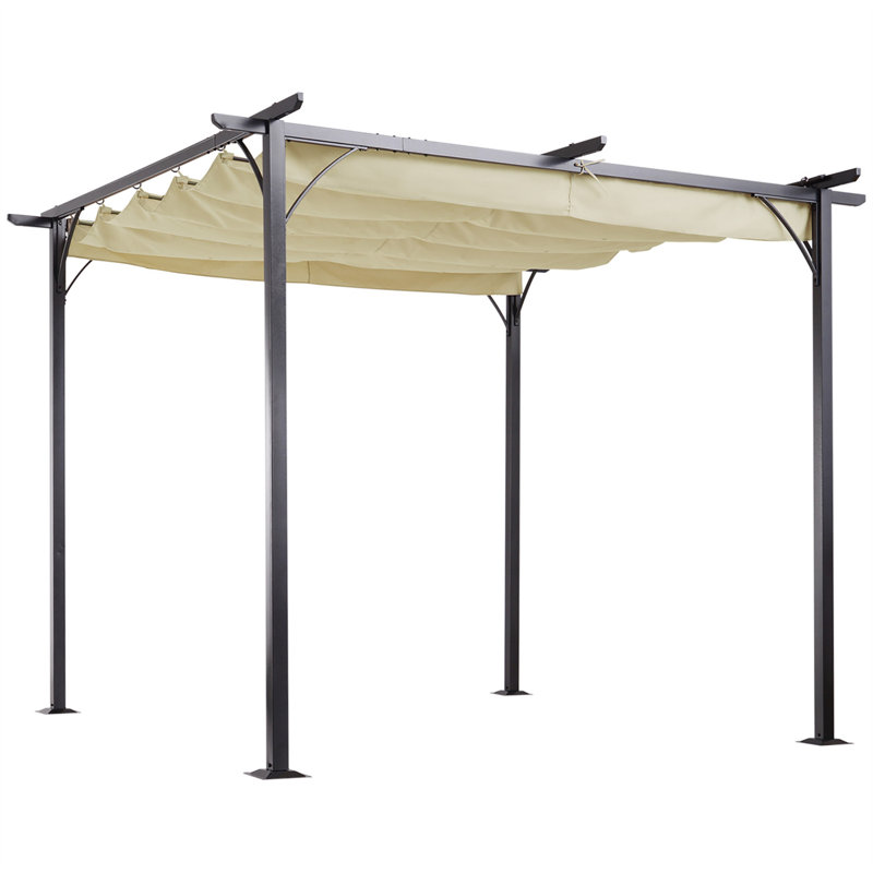 Auvent extérieur rétractable pour pergola 10 pi x 10 pi