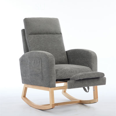 Rocking Chair with Solid Wood Legs