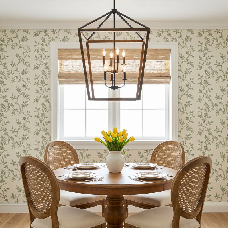 Carlina 6-Light Dimmable Lantern Chandelier