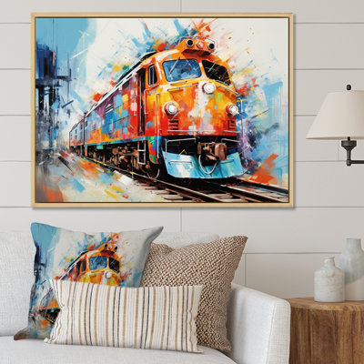 " Abstract Train Vibrant Rails "