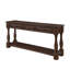 Console en bois de 63 pouces de long avec 3 tiroirs et 1 tablette inférieure pour le couloir d'entrée-1423580537