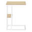 Table de bout en C avec plateau en bois et structure en métal-925436587-925436585