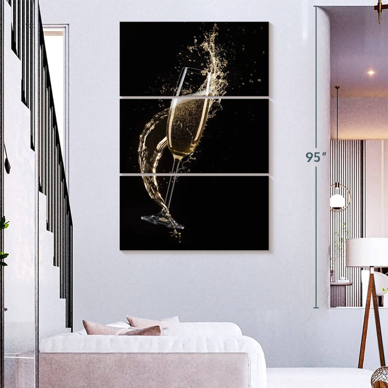 Yarlin Splashing Champagne, 74" H x 48" W