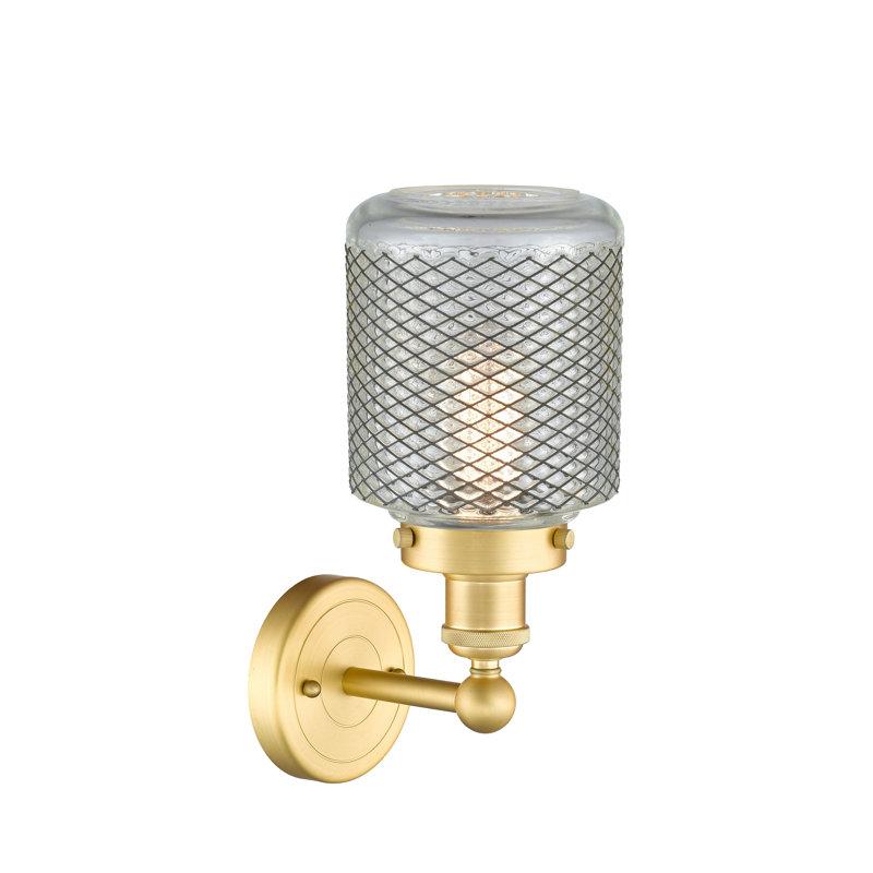 Carmet Armed Sconce, Satin Gold