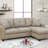 Polyfiber Tufted Cushion Couch Sectional Sofa Chaise Living Room Furniture Reversible Sectionals Chaise (Sectional)-868437921