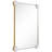 "Elegance Rectangular Wall Mirror", 27"x39" Featuring 3" Half Sphere Corner Glass Embellishment