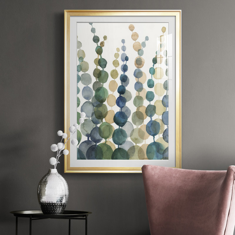 Pompom Botanical I - reproduction de cadre photo, Doré, H 30,5 po x l 22,5 po