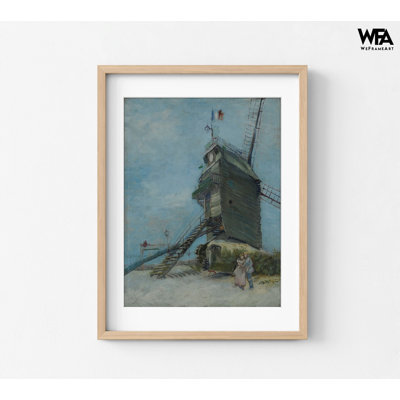 «Le Moulin De La Galette» par Vincent Van Gogh, reproduction d'art de Van Gogh, moulin à vent, art mural rustique, moulin à vent, reproduction d'art