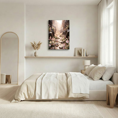 Art mural sur toile rose