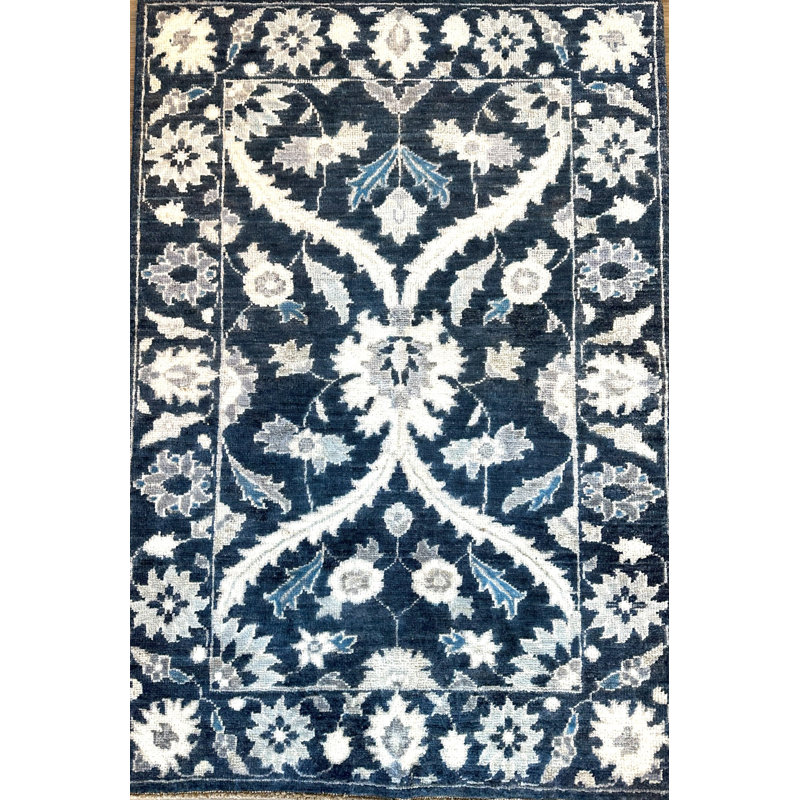 Tiny Knots Hand Woven Wool Oriental Area Rug