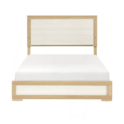 Mobilier de chambre à coucher contemporain en bois avec tête de lit à panneau 1pc