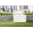 Biohort LeisureTime 51 39.7" L x 18.1" W x 24" H  Water Resistant Metal Galvanized Steel Deck Box with Lock and Soft Close Hydraulic Lift White-109482199-109482209