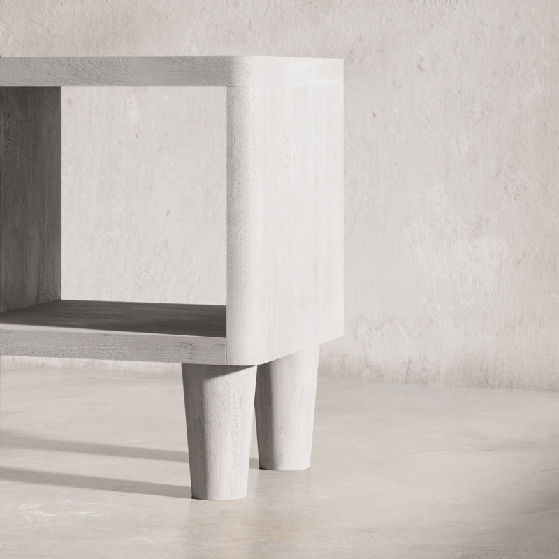 Console en bois massif Chertsey, Sea Drift Grey