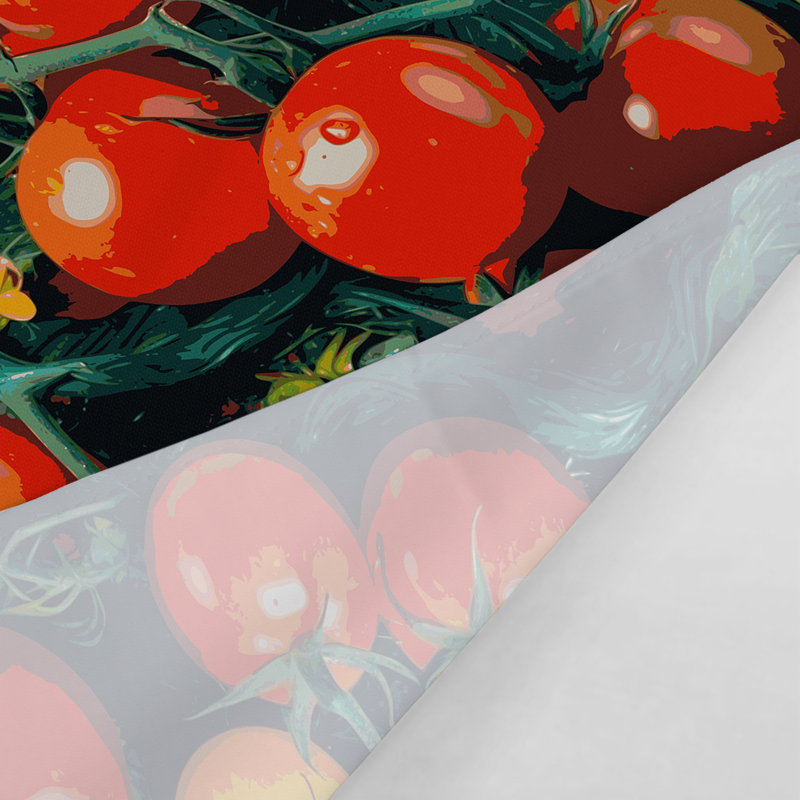 Tapisserie murale légumes, tomates et raisins, 88 po x 104 po