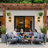 Outdoor Wall Lanterns,20 Inch, E12, Sand Black