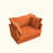 Chenille orange sélectionné