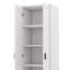 Armoire de rangement / Armoires-garde-manger, grande bibliothèque en bois avec deux portes et tablettes réglables-766547451