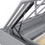 Lit superposé simple avec tiroirs, garde-robe, tablettes de rangement et lit hydraulique-1405104953