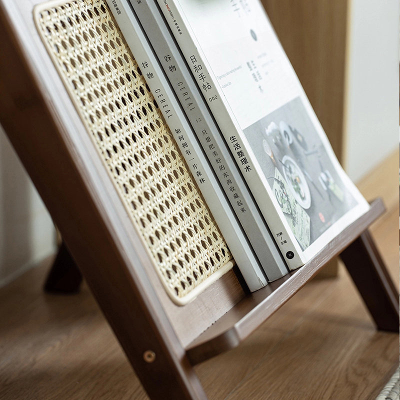 Rattan Design Glass Side Table