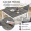 Ensemble de table de salle à manger 5 pièces avec 4 chaises-129703426-129703428
