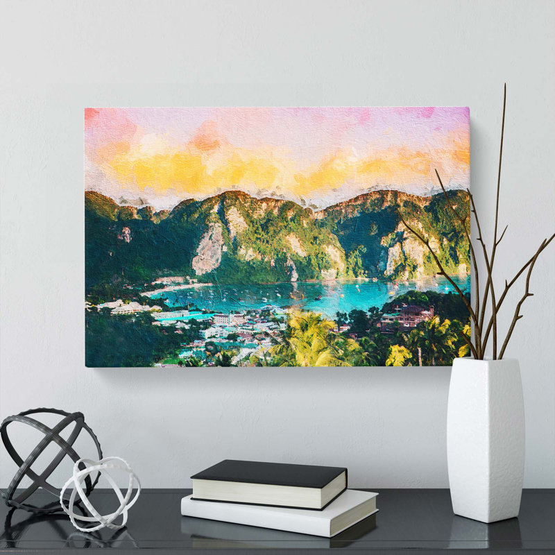 Phi Phi Islands In Thailand - Wrapped Canvas, 50cm H x 76cm W x 3cm D