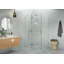 Halo 48 in. x 37 in. x 78 in. 90-degree Fully Frameless Glass Hinged Shower Enclosure-678616298