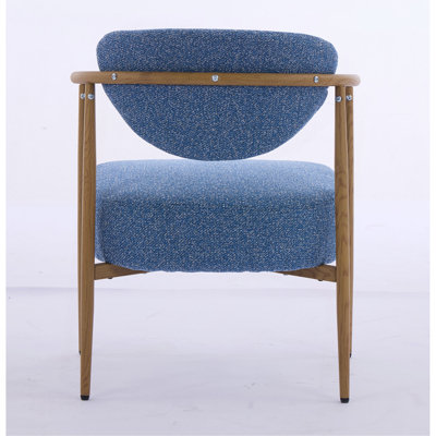 Chaise de salle à manger, chaise de salon, ensemble de 2 chaises de chambre à coucher, dossier et siège en mousse, sièges moelleux et confortables, structure en métal avec transfert d'eau