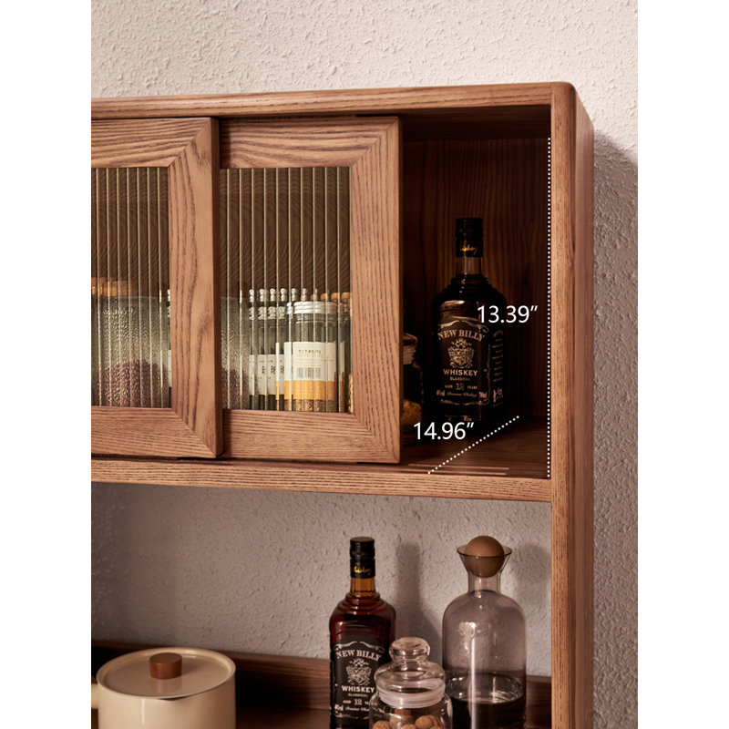 Armoire de rangement scandinave en bois massif