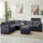 7-Piece Upholstered Corduroy Sectional-1228022338