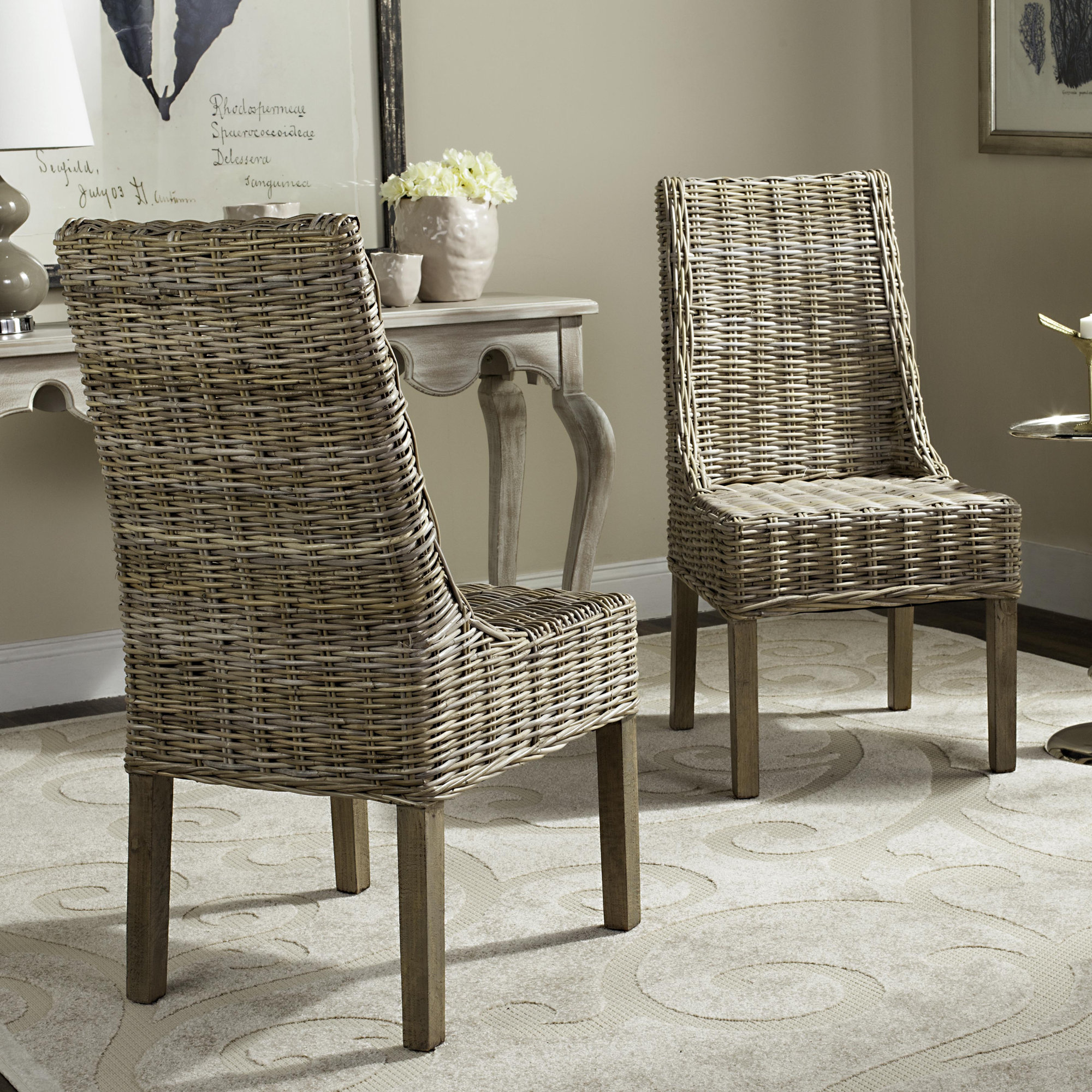 Armine Wicker Side Chair