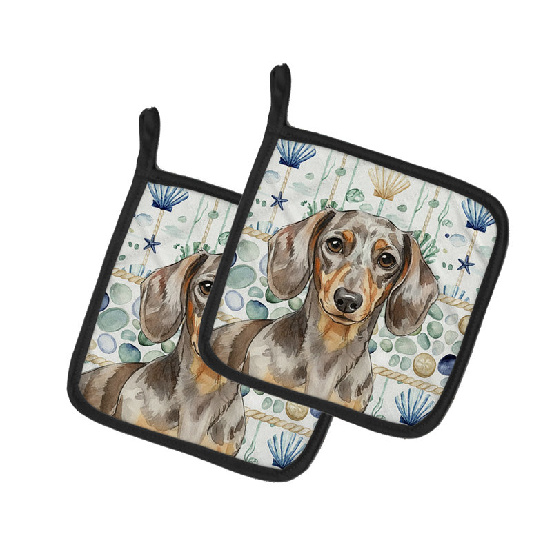 Paire de poignées Dapple Dachshund