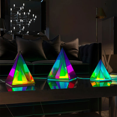 Jamelyn Acrylic USB Table Lamp