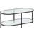 Caoimhlin Tempered Double-Layer Glass Oval Coffee Table-1355186454